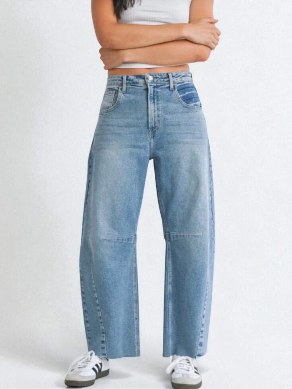 Blank NYC Barrel Jeans Light Wash Size 28